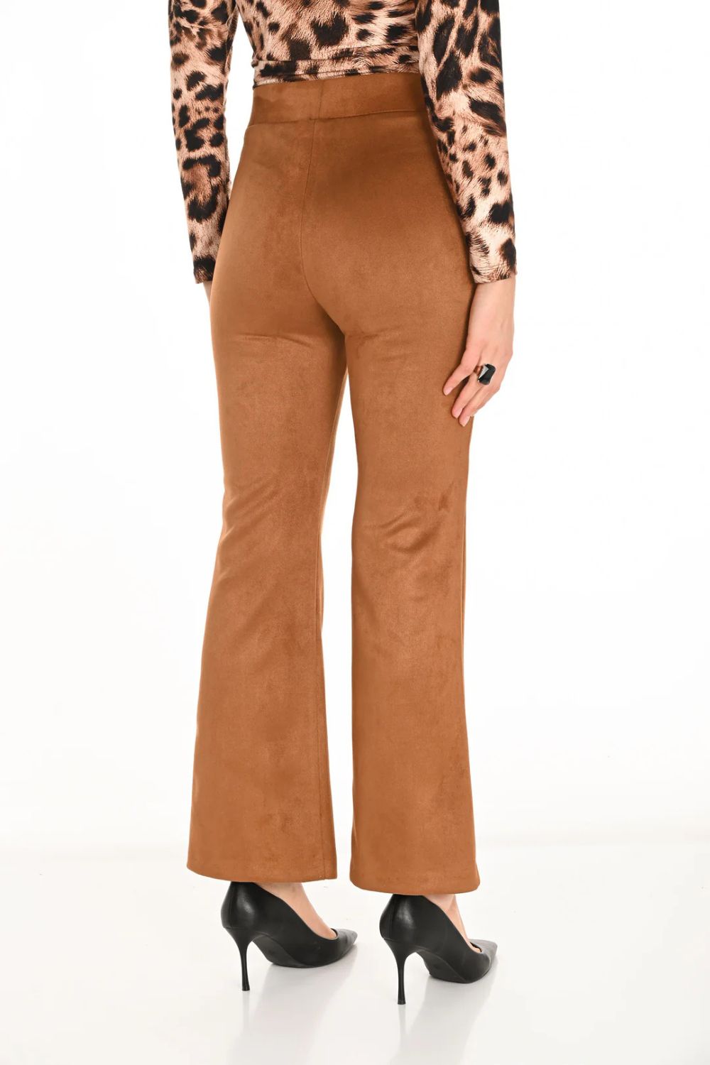 Fit & Flare Trousers | Cognac