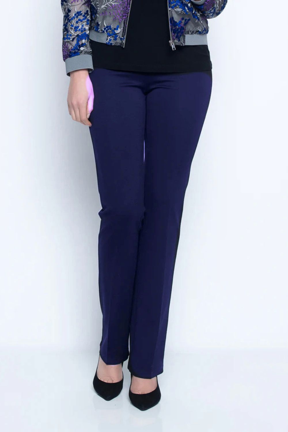Regular Pull-On Pants | Navy