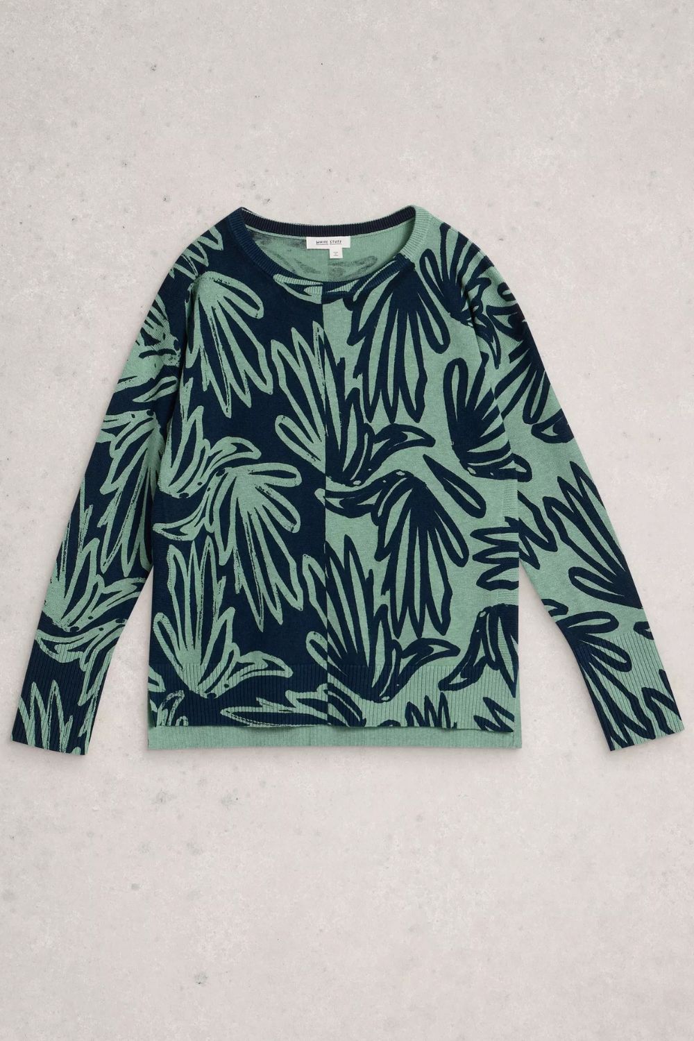 Olive Print Jumper | Blue Print
