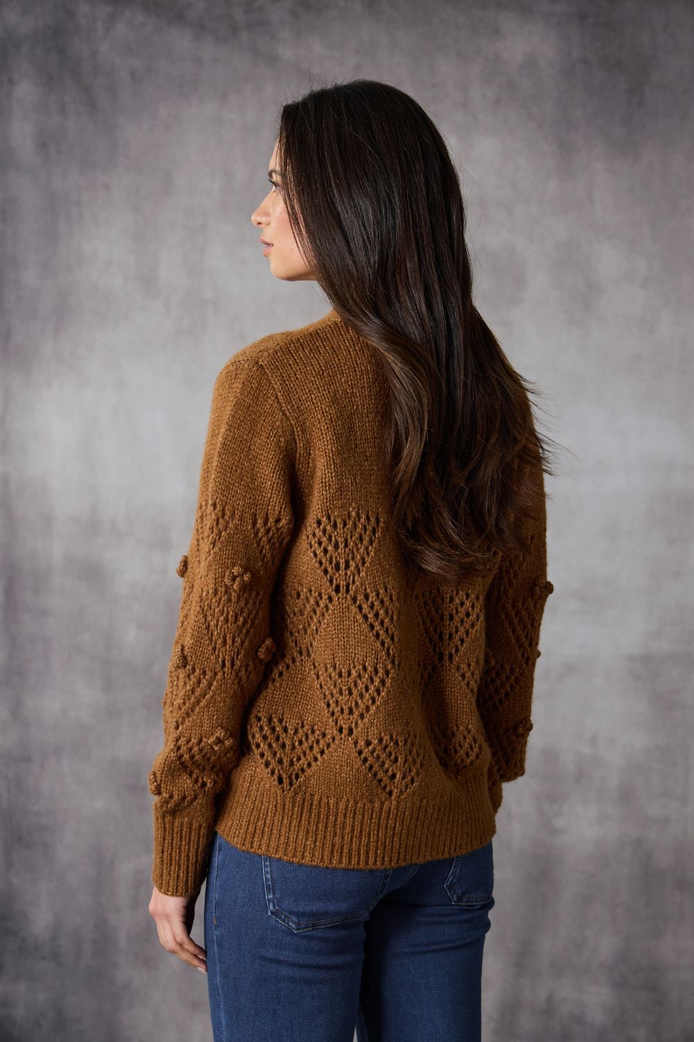 Trellis Cardi | Spice
