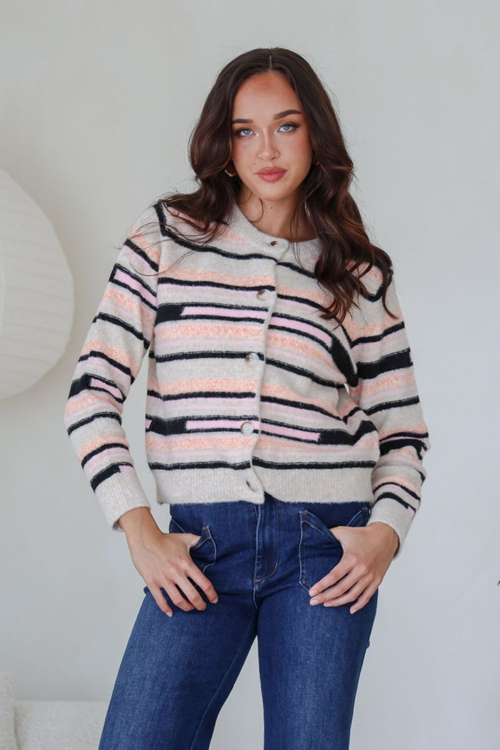Jukebox Cardi | Multi Stripe