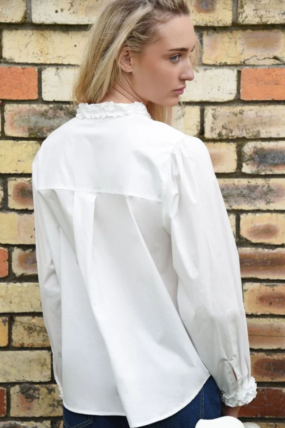 Pressed For Frill Shirt | White