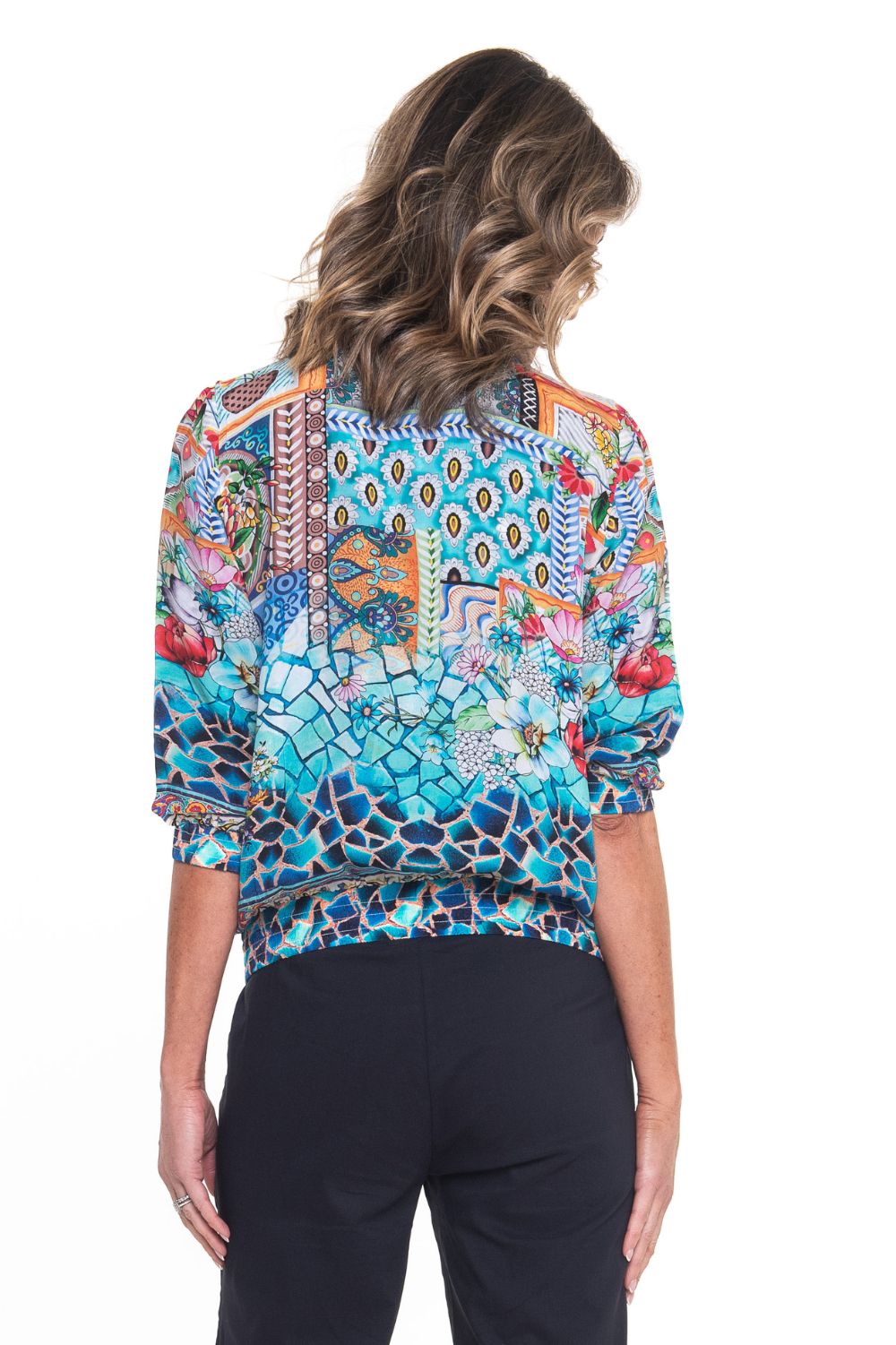 Diaz Bomber Jacket | Cobalt Mosaic