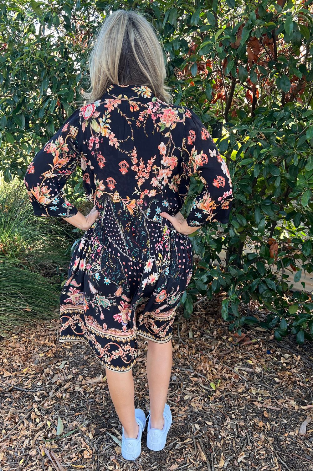 Celeste Button Through Dress | Eternal Garden