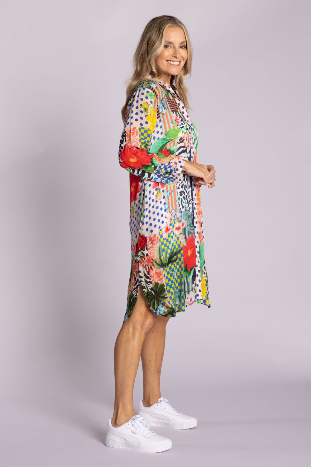 Imogen Shirt Dress | Savanna Bloom