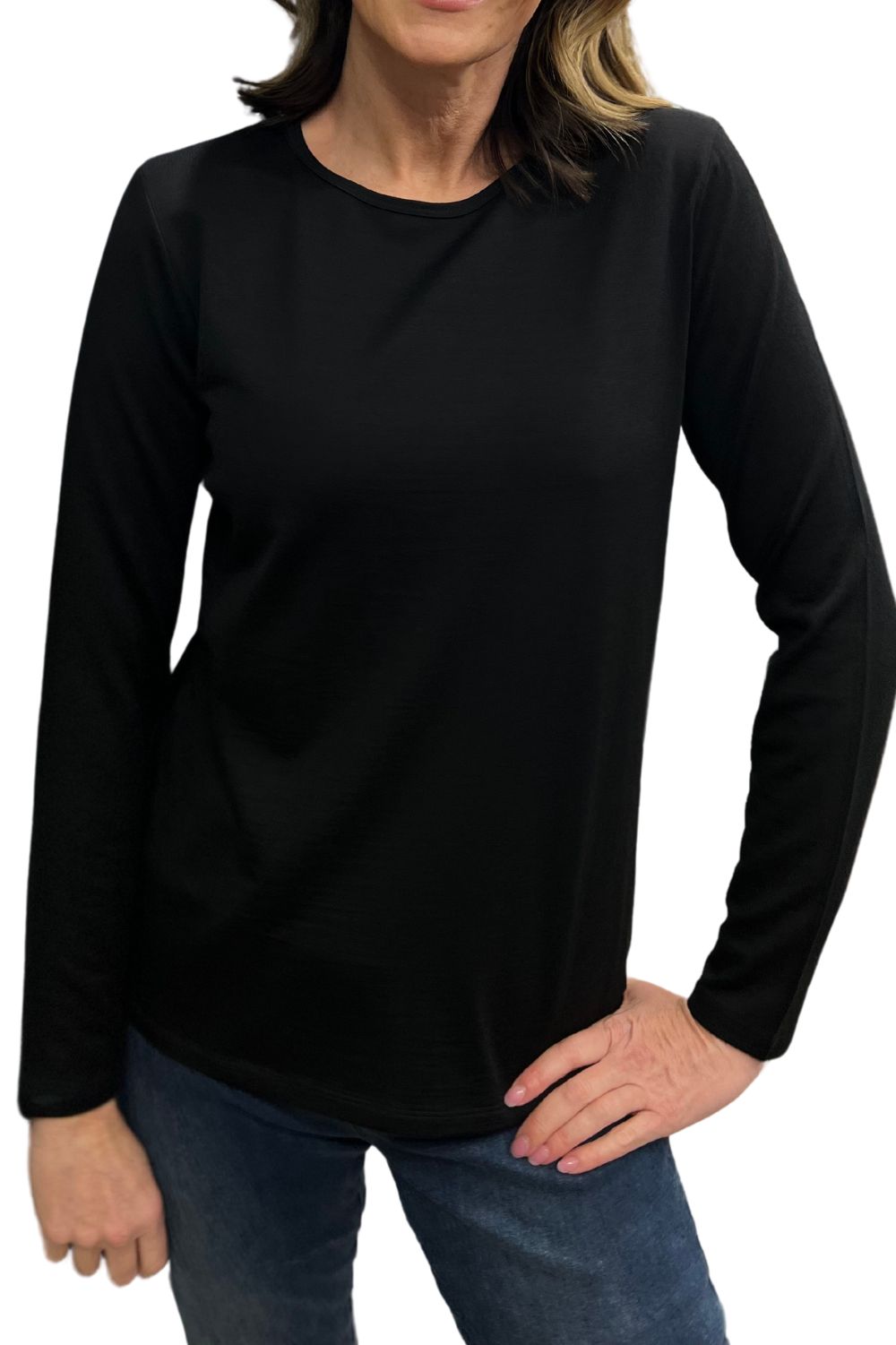 Merino Crew | Black