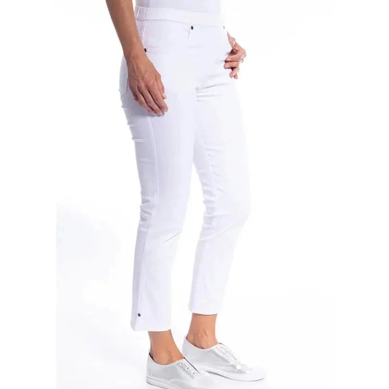 Stretch Pull-On 7/8 Jean | White-Cafe Latte-Shop 12 Bendigo