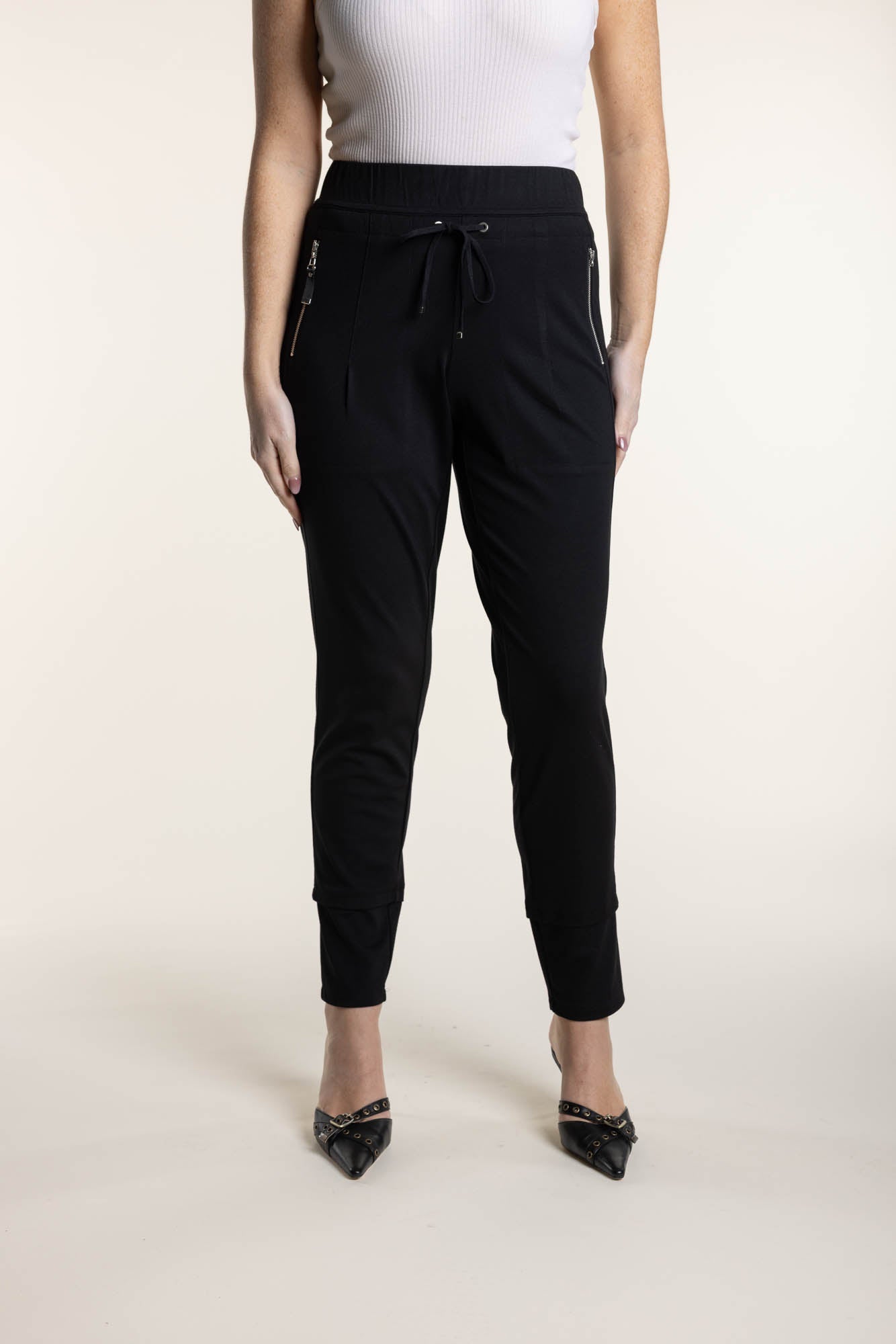 Ponte Panelled Legging | Black_Shop12