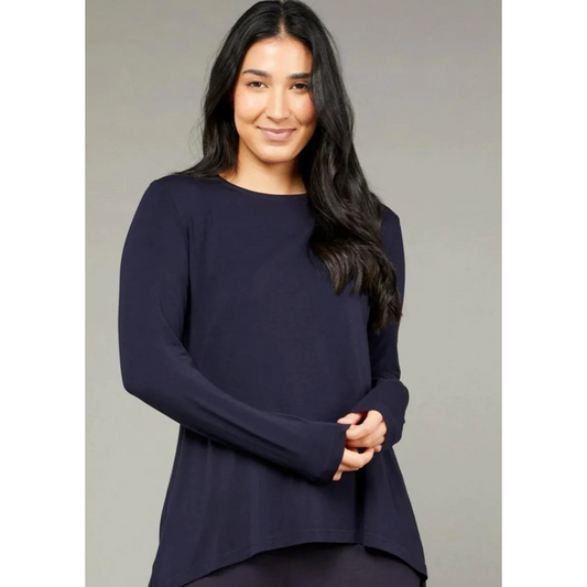 Long Sleeve Swing Top | French Navy-Tani Australia-Shop 12 Bendigo