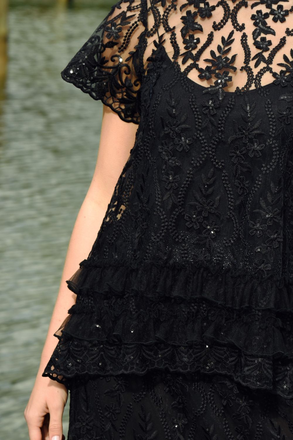 Drink, Bling & Be Merry Top | Black Sequin