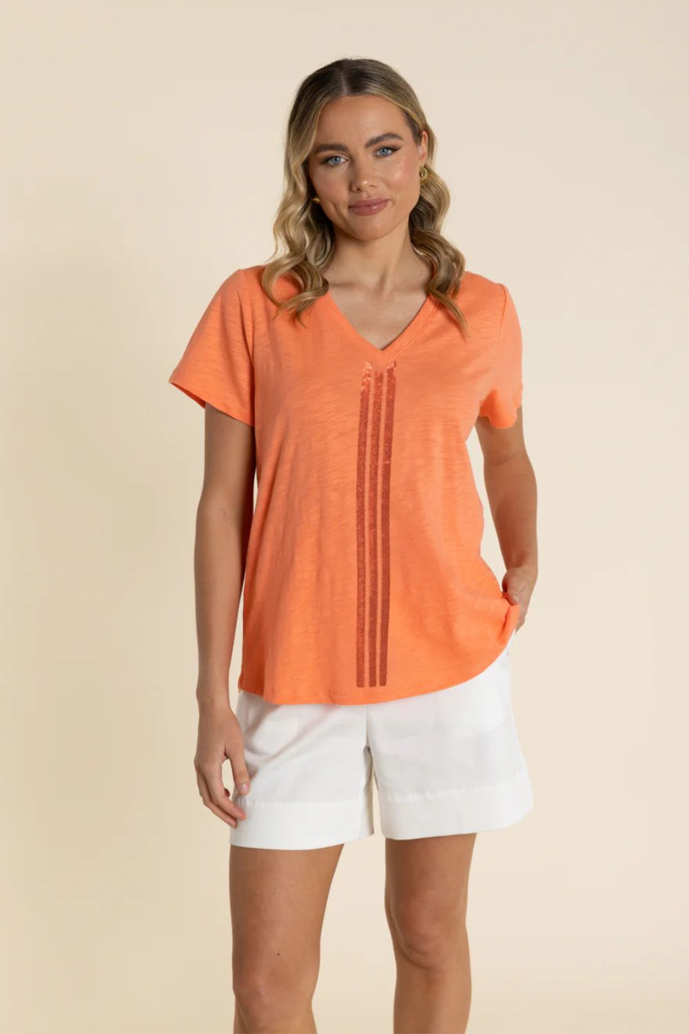 Vertical Stripe Tee | Tangello