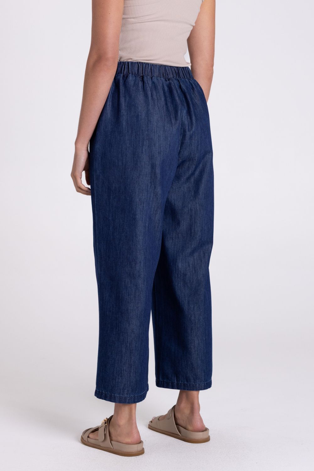 Denim 3/4 Culotte | Dark Denim