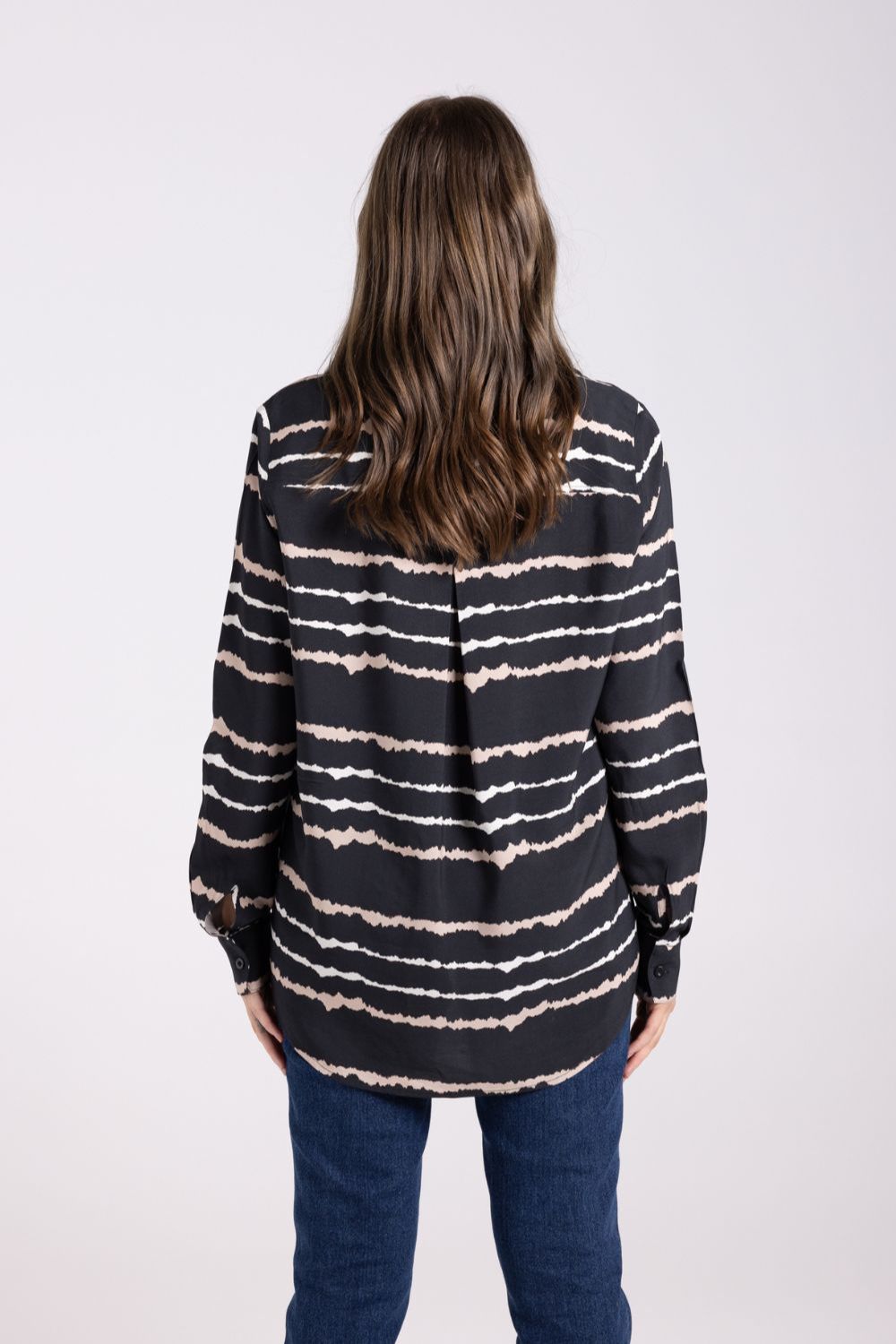 Tie Dye Shirt | Black/Almond