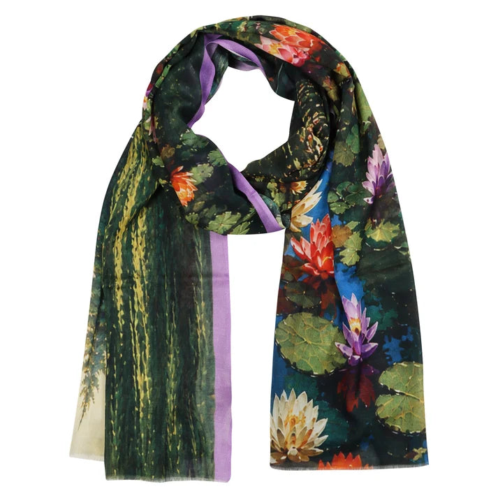 Water Lily Garden Scarf