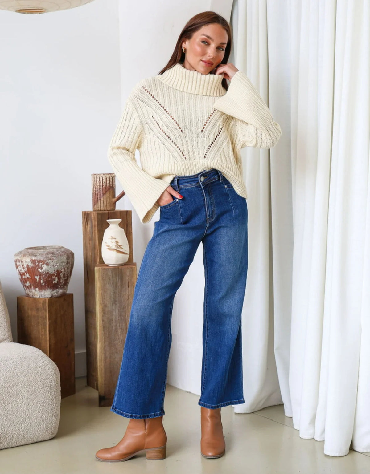 Jo Lo Pocket Jean | Indigo