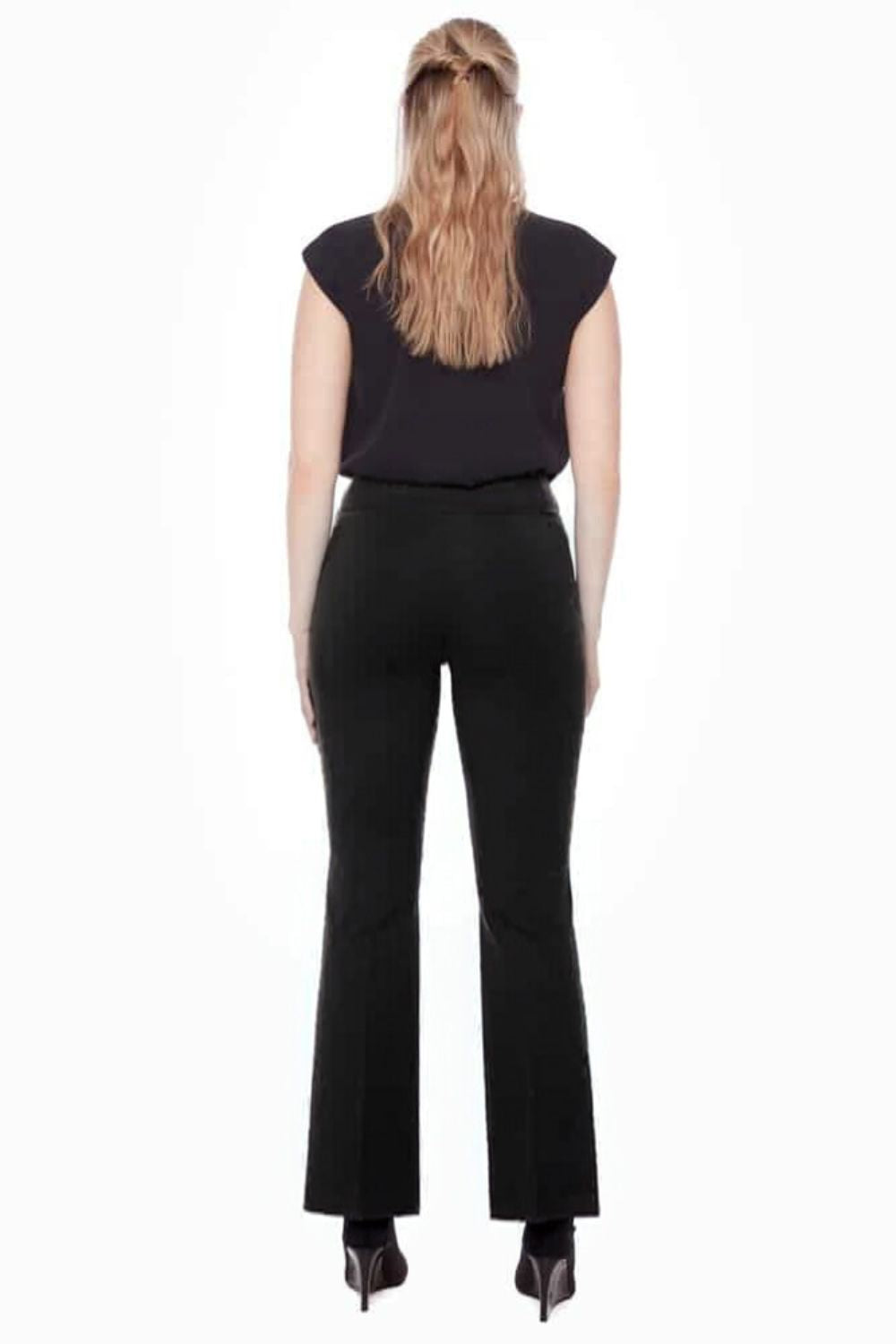 Solid Ponti Bootcut Pant | Black