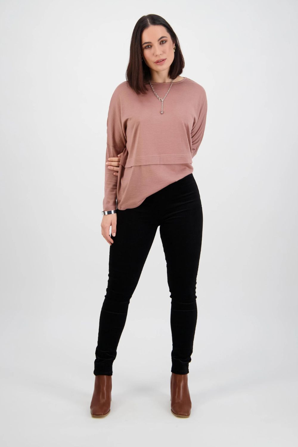 Vassalli Cord Skinny Pull On | Black_Shop12