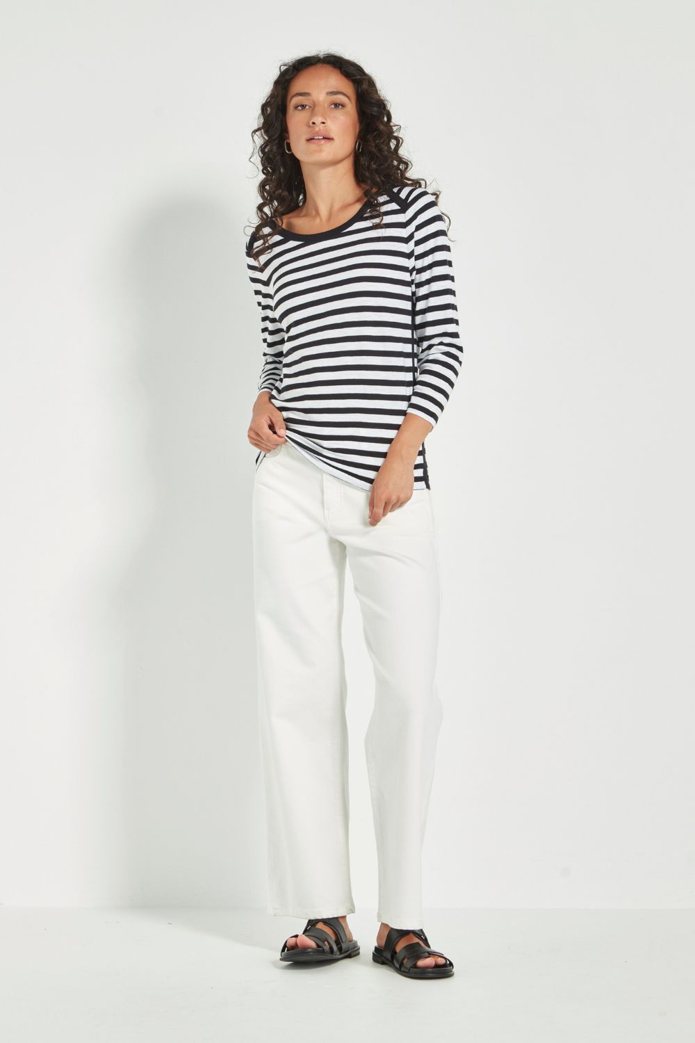 Horizon Top | Black Stripe