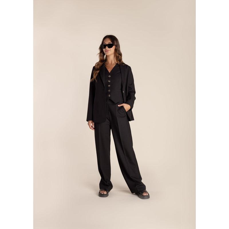 Wide Leg Pant | Black-Two T's-Shop 12 Bendigo
