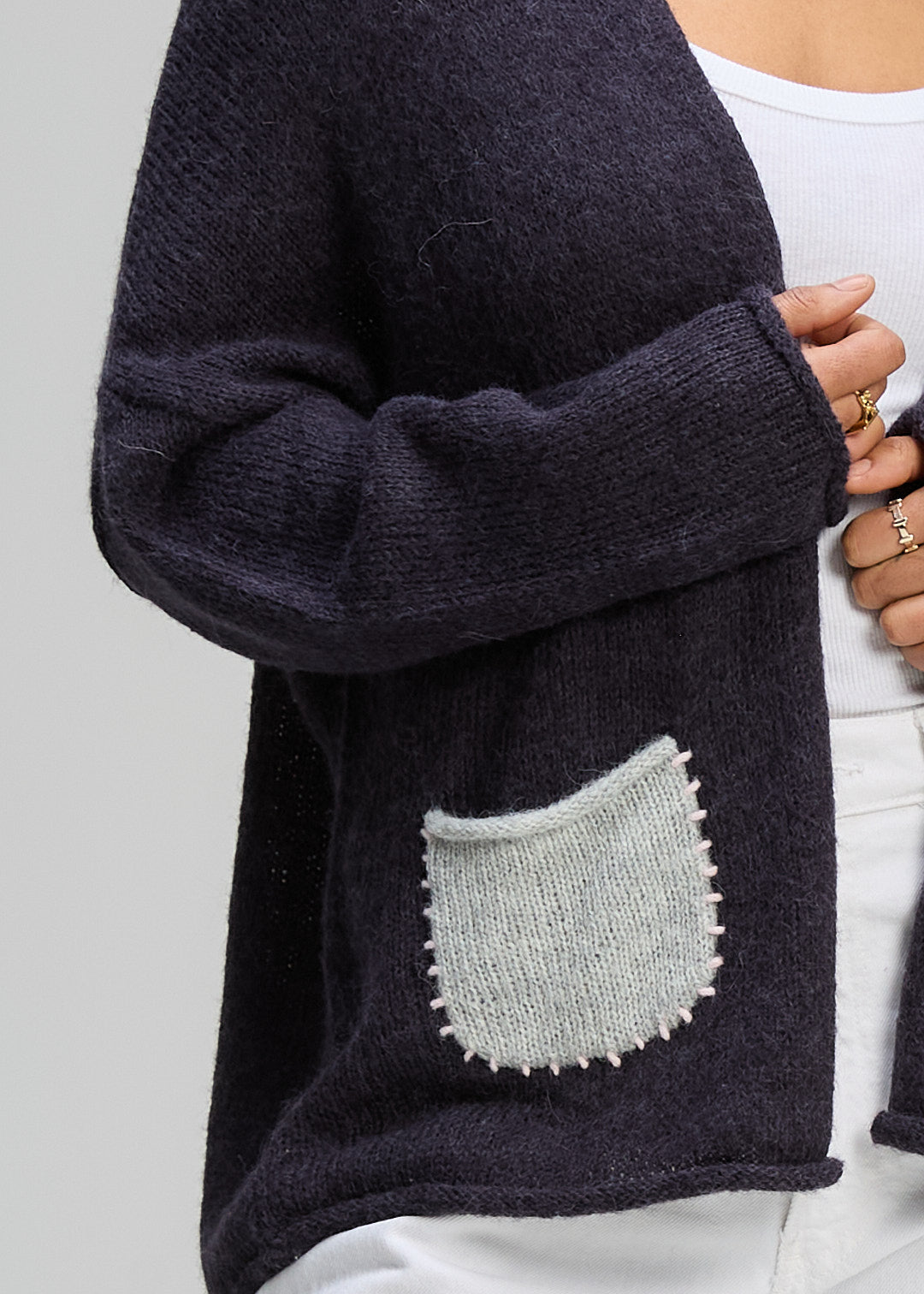 Bloom Back Cardi | Ink