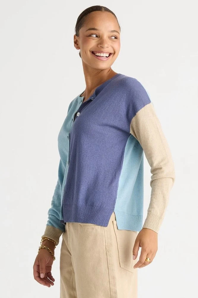 Colour Block Cardi | Opal