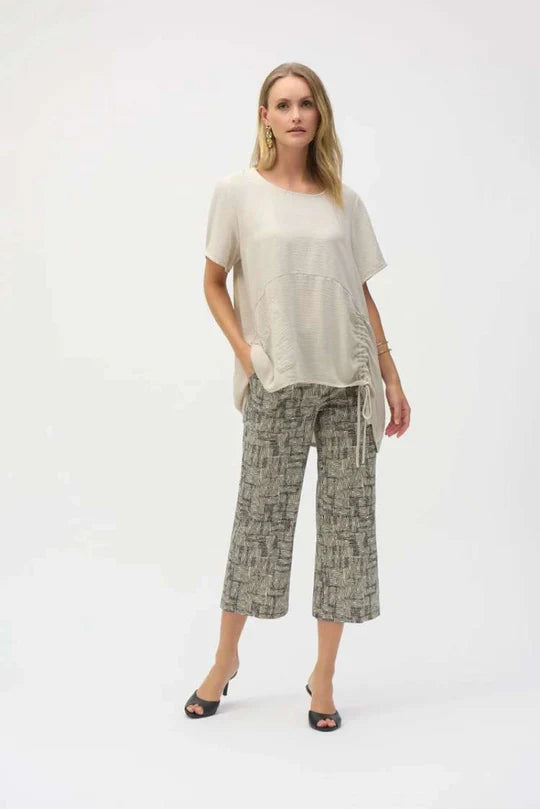 Millennium Geometric Cullotte | Beige Black