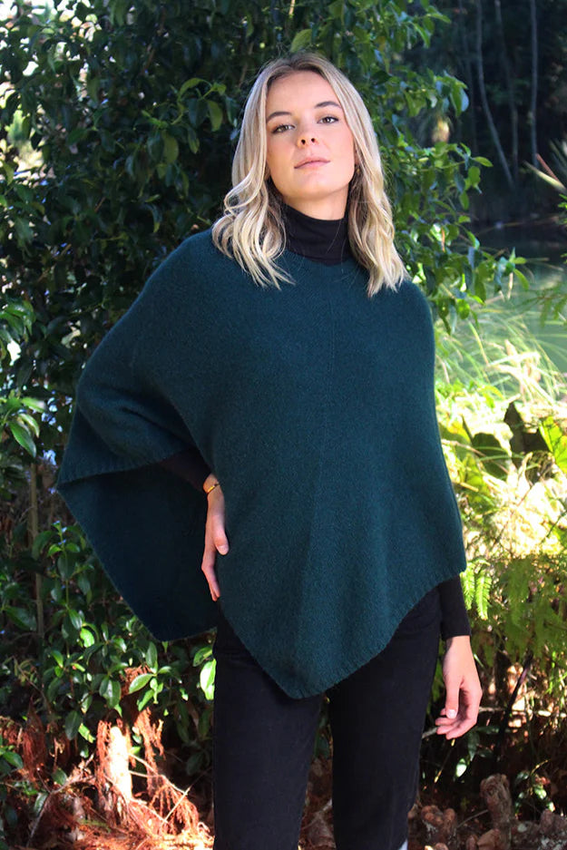 Plain Possum Poncho | Tasman