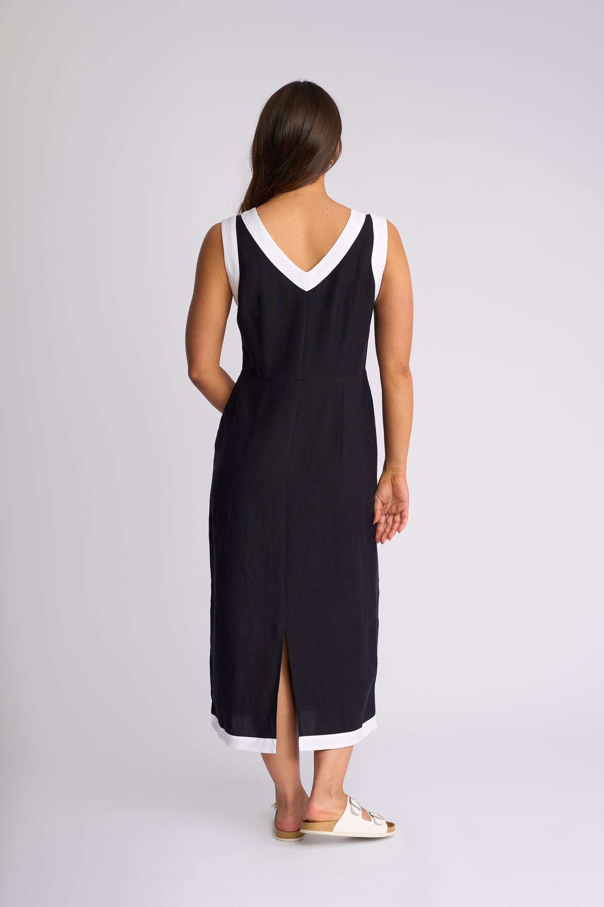 Oak Dress | White trim