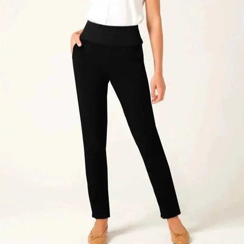 Tapered Leg Pant | Black Scuba-Sacha Drake-Shop 12 Bendigo