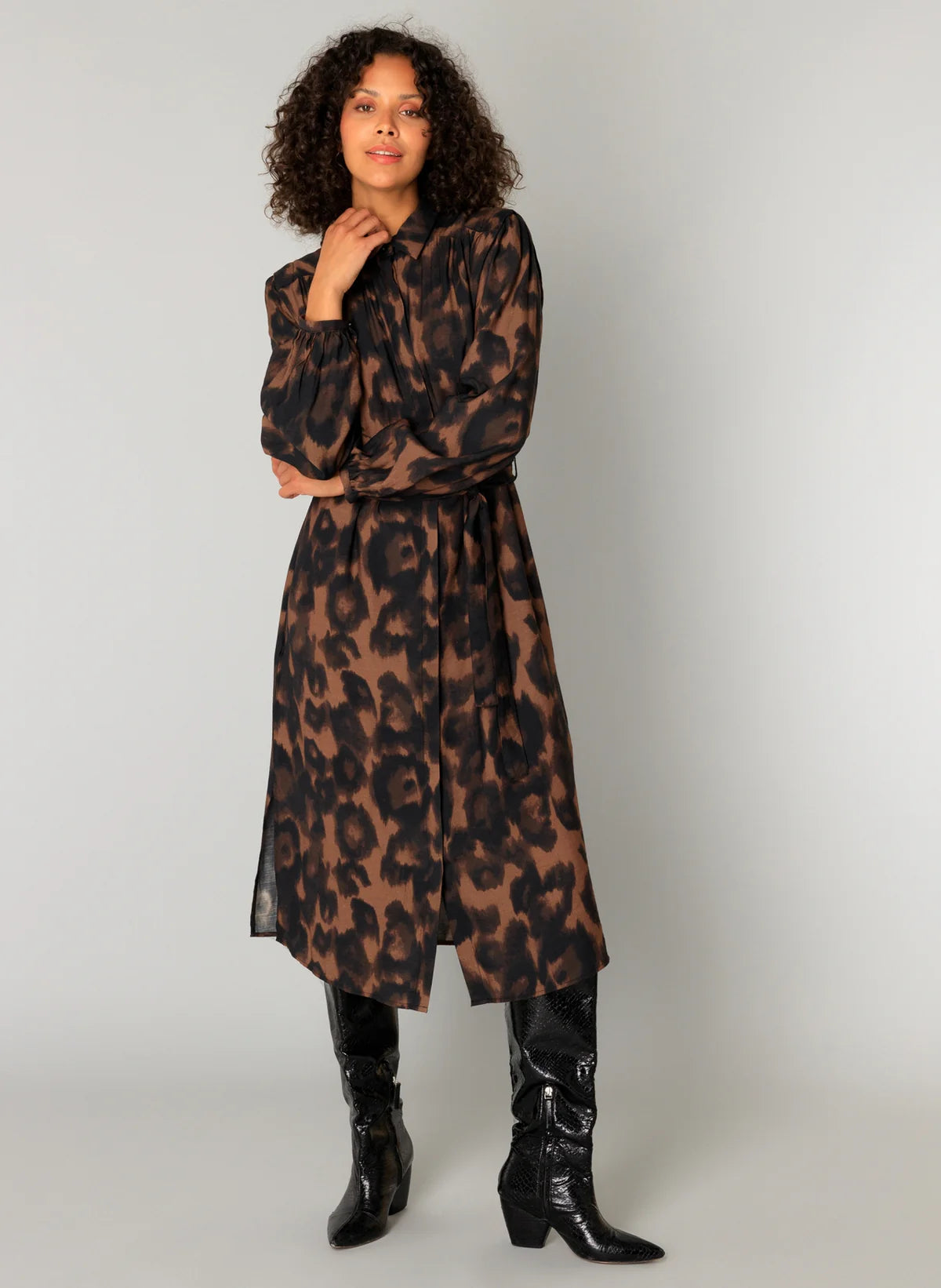 Charlene Dress | Warm Taupe