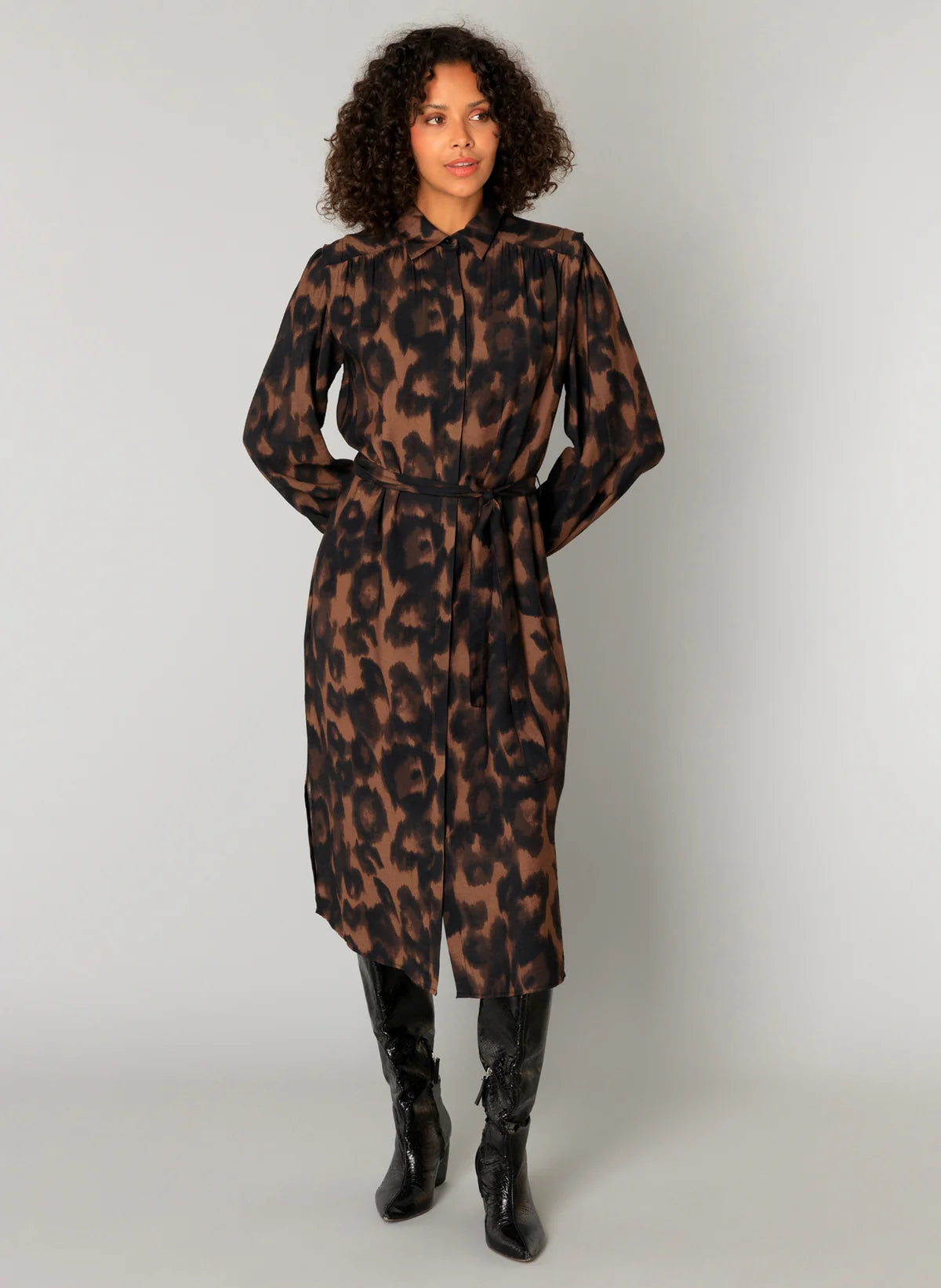 Charlene Dress | Warm Taupe