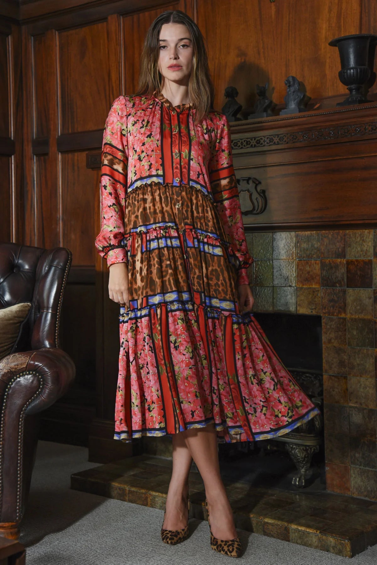 Soft Embrace Dress | Leopard Rose