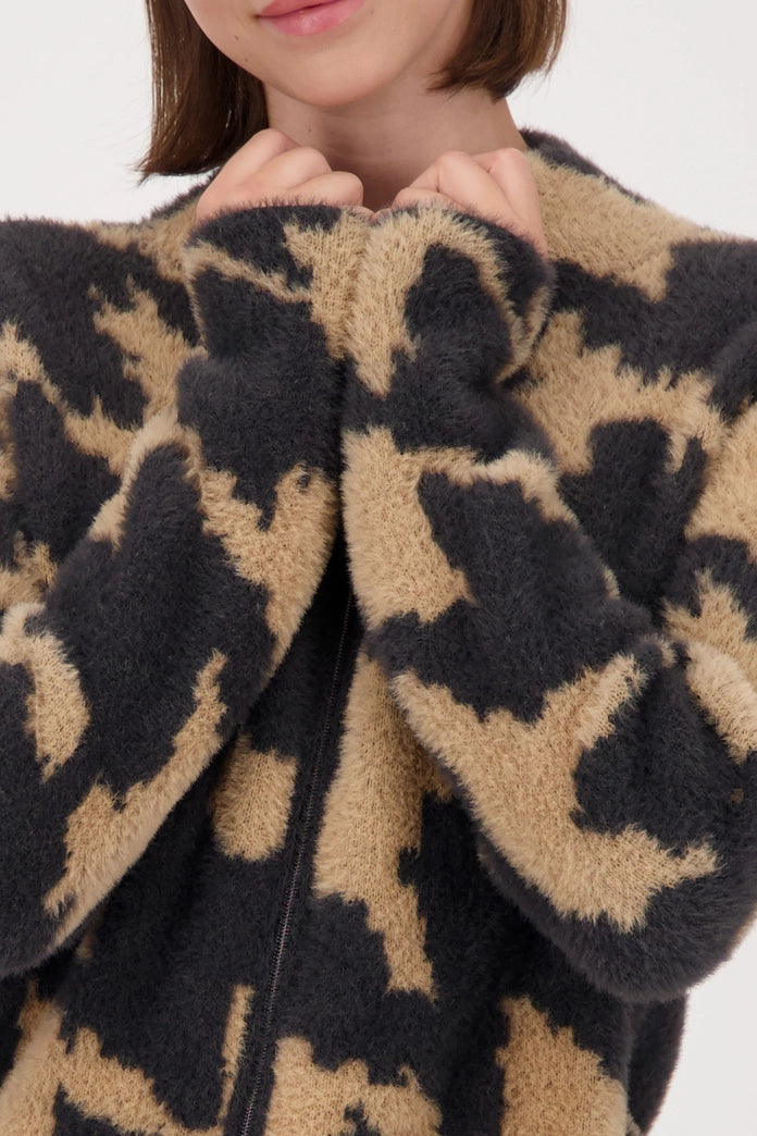 Houndstooth Cardigan Jacket