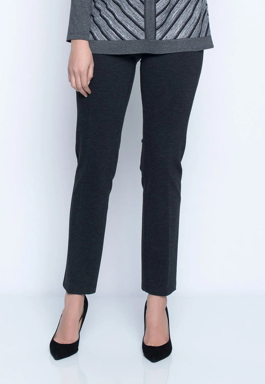 Petite Pull-On Straight Leg Pant | Black
