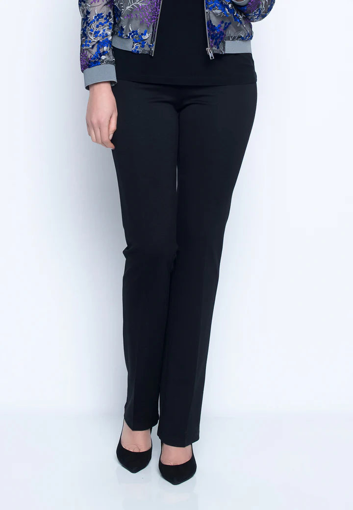 Regular Pull-On Pants | Black