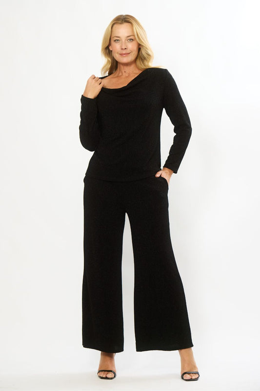 Evening Luxe Pants | Black