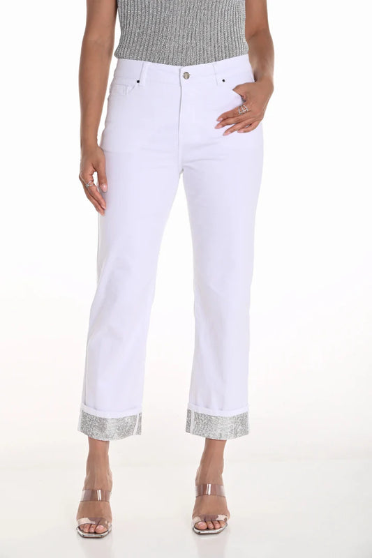 Glamor Cuff Jean | White
