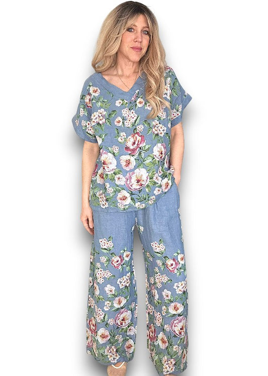 Ruby Blossom Top | Petrol