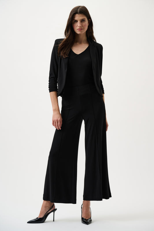 Classic Pull-On Wide Leg Pants | Black