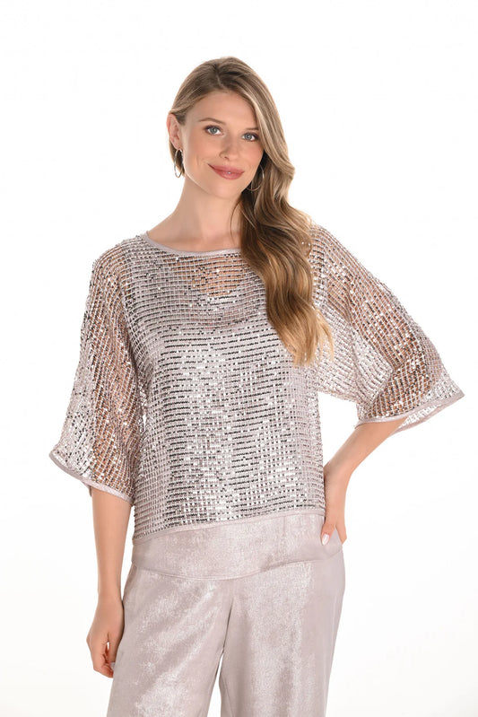 Sequin Mesh Top