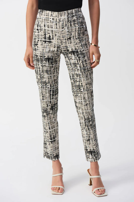 Contempory Black/Vanilla Slim leg  Pant