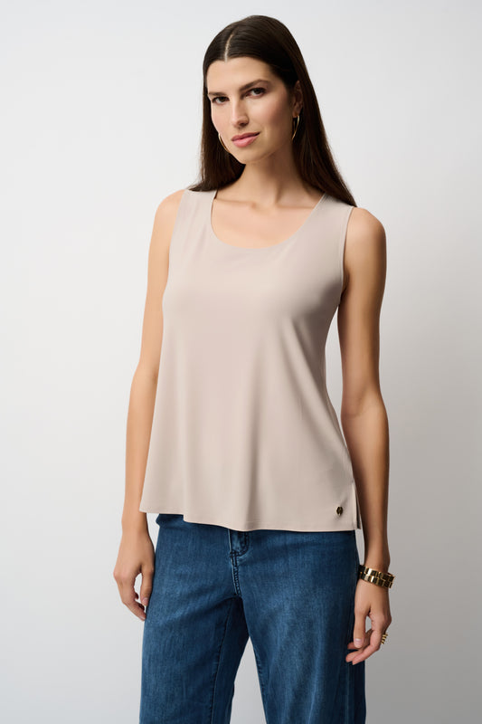 Silky Knit Scoop Neck Camisole | Moonstone