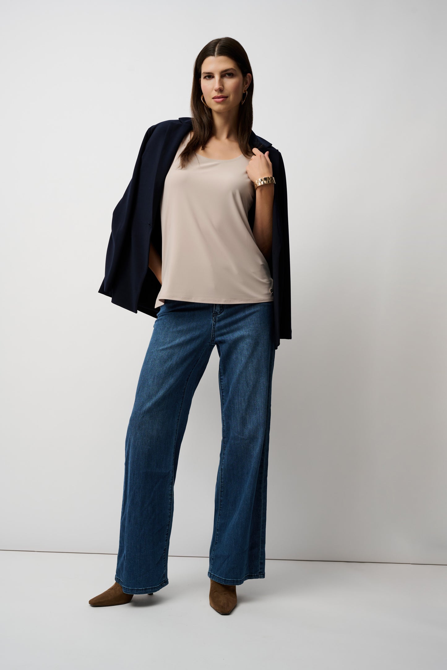 Silky Knit Scoop Neck Camisole | Moonstone