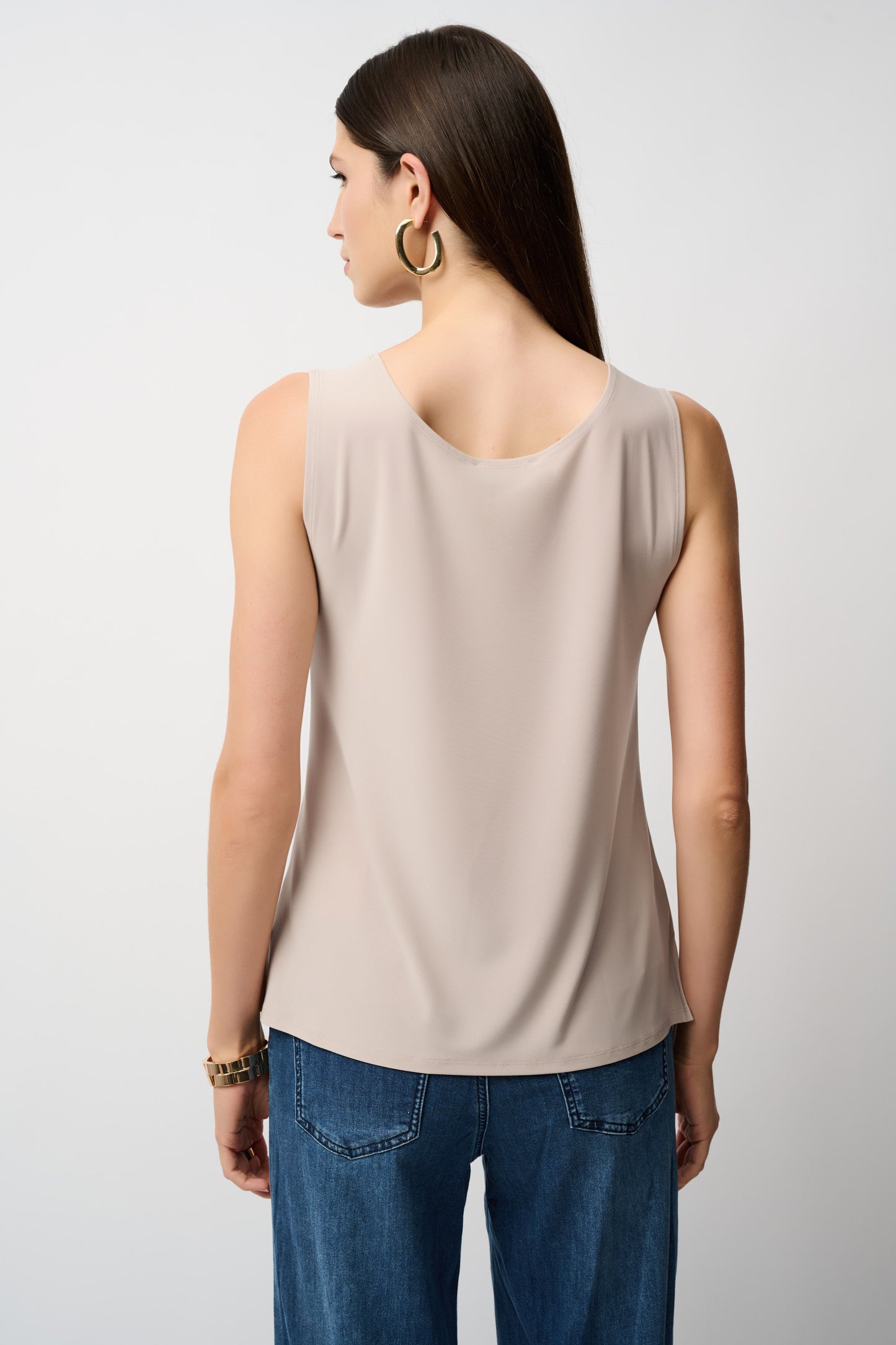 Silky Knit Scoop Neck Camisole | Moonstone