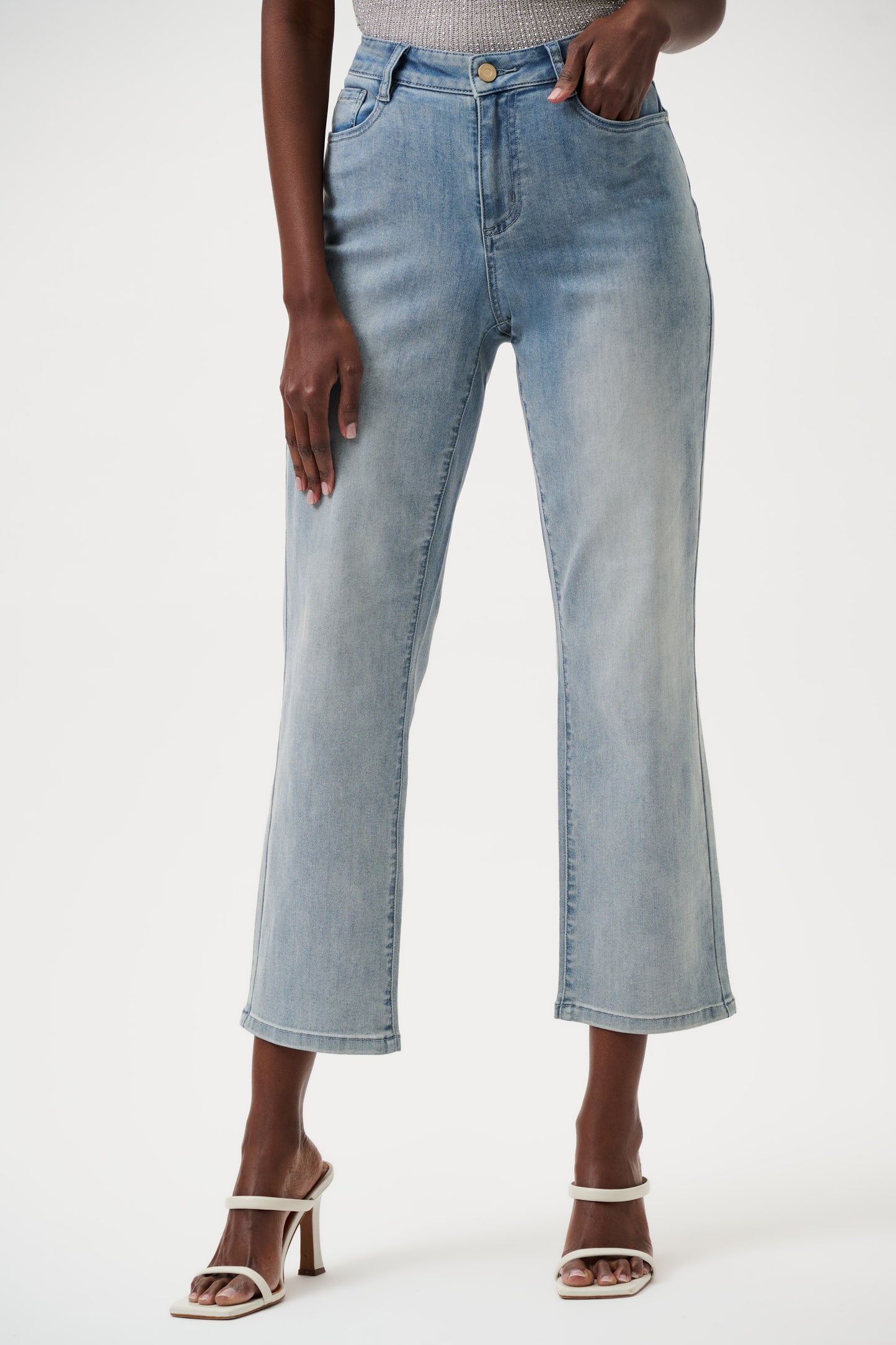 Margot Classic Straight Leg Jeans | Light Blue Denim