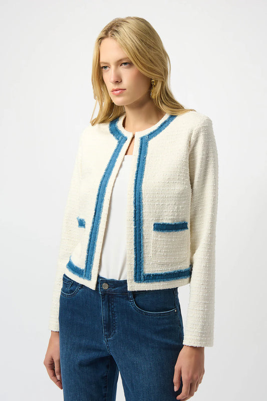 Edge to Edge  Denim Trim  Jacket | Off White