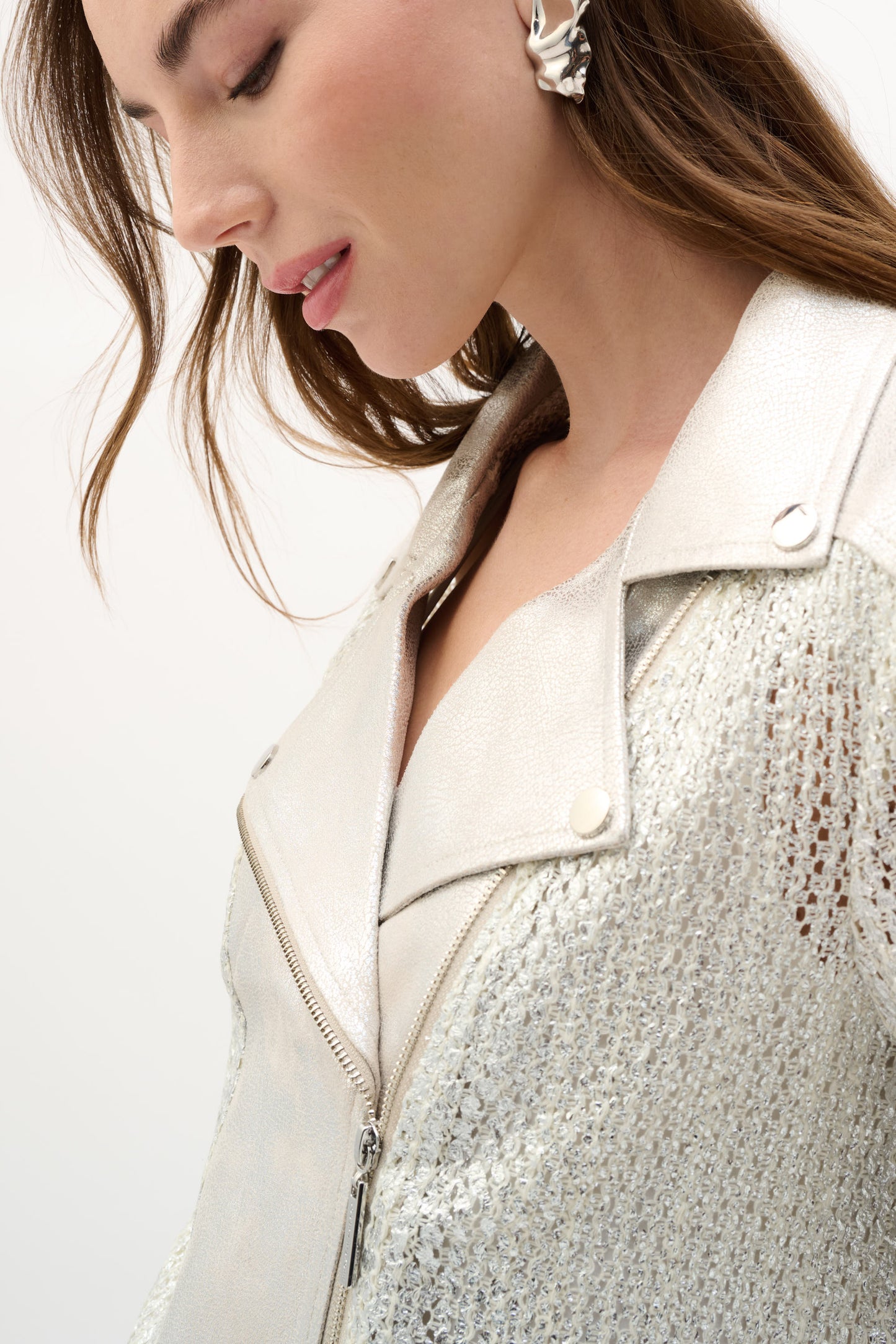 Faux Suede Foiled Jacket