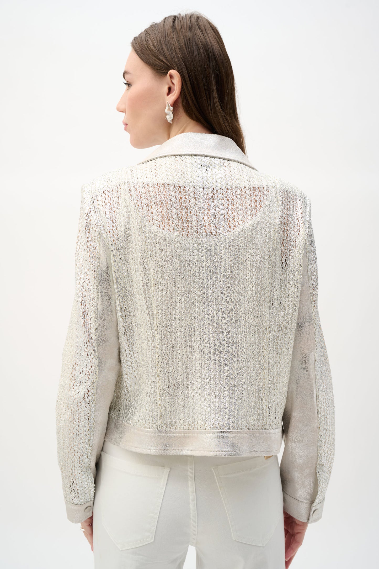 Faux Suede Foiled Jacket