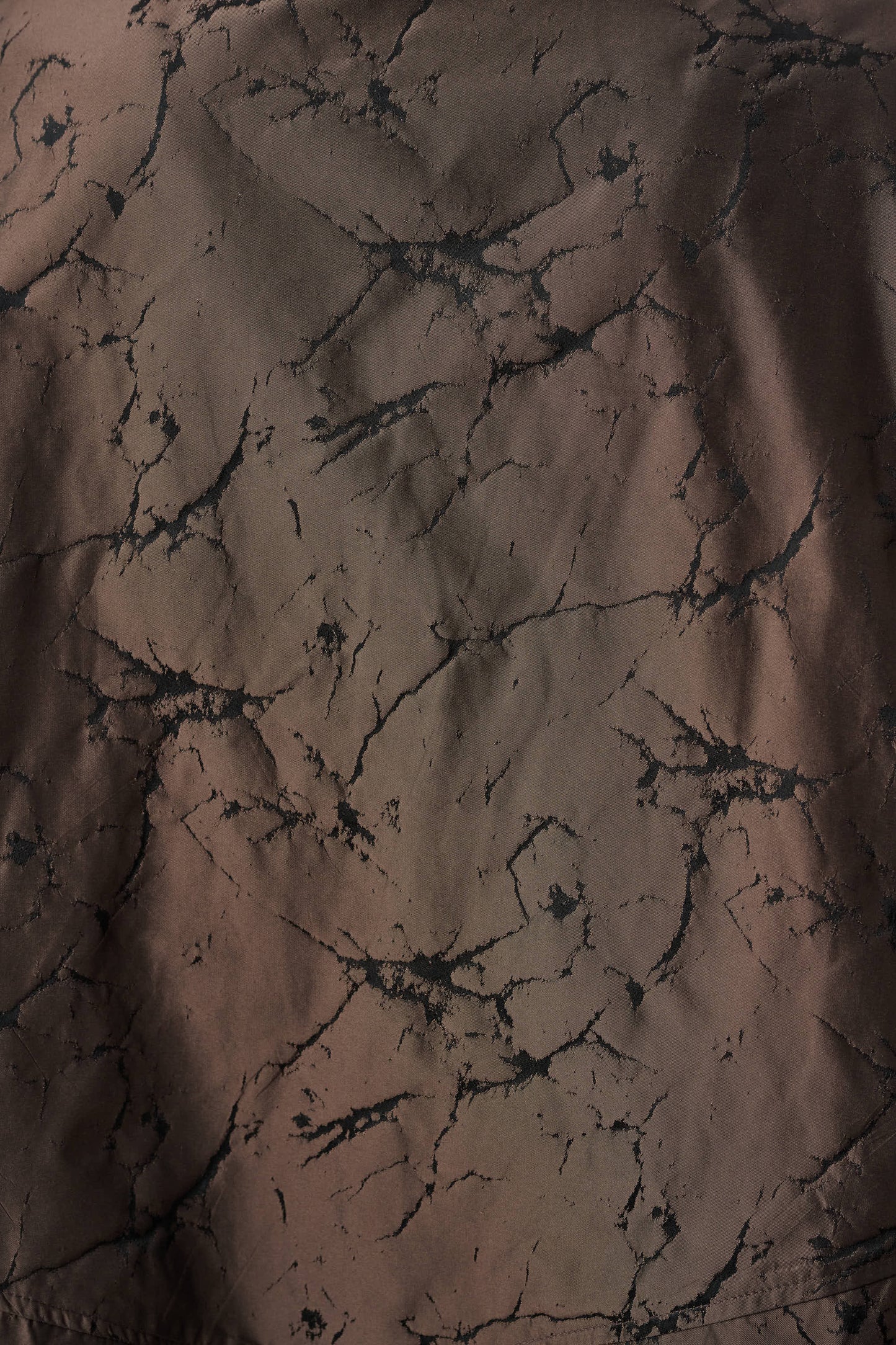 Jacquard Memory Asymmetrical Jacket | Brown Black