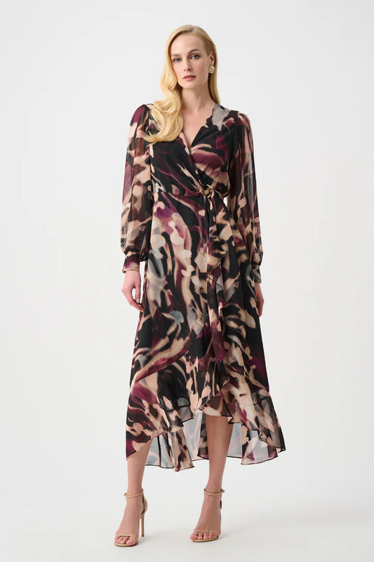 Chiffon Fit And Flare Dress